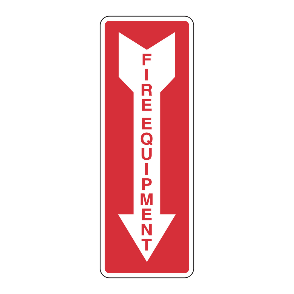 Brady Fire Equipment Sign