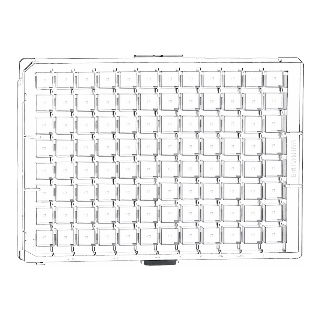 Greiner Bio One CRYSTALQUICK LP PLATE, 96 WELL, COC, LBR,SQUARE WELLS, FLAT BOTTOM, LOW PROFILE, 20 PCS./BAG