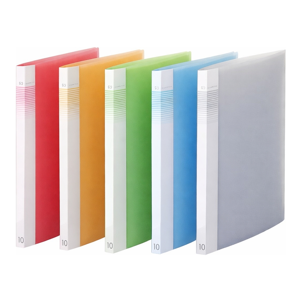 OFFICENEX 문화 PP 인덱스클리어화일 10매(A4/하늘/접착식/F528-72)