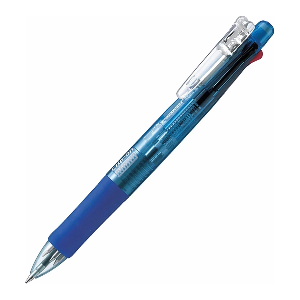 OFFICENEX 제브라 클립온 멀티펜 볼펜 4색 0.7+샤프 0.5 청색 B4SA1-BL