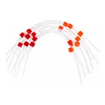 Agilent Peri pump tube, PVC, 2-stop OR/red, 12/p
