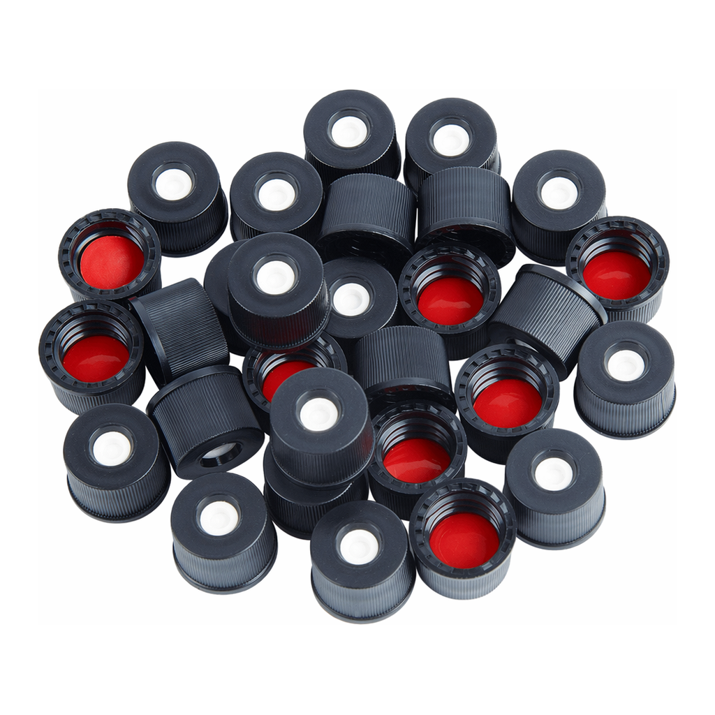 Restek Vial Cap & Septa, 8-425 Black Top Hat PTFE Sil Septa Closure 1000PK