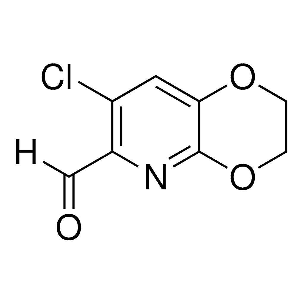 Merck 7-Chloro-2,3-dihydro-[1,4]dioxino[2,3-b]pyridine-6-carbaldehyde