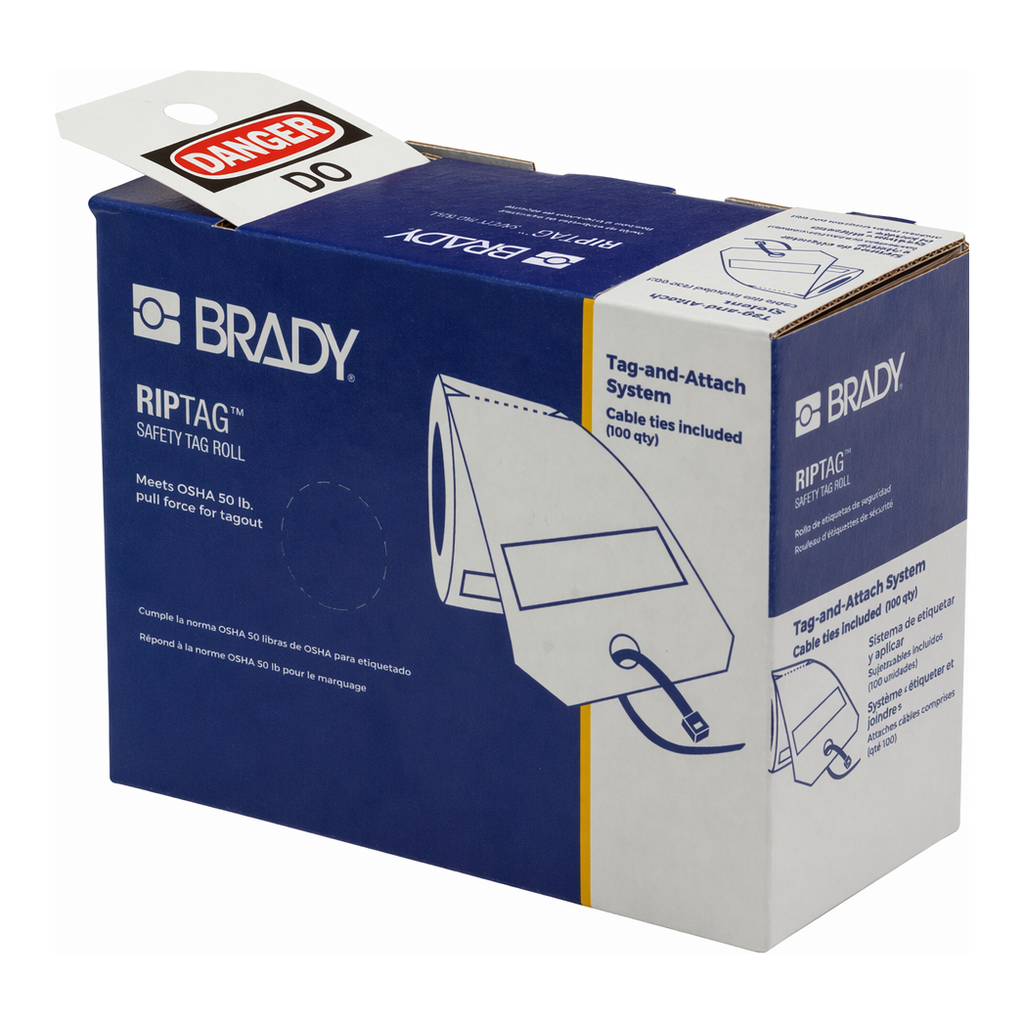 Brady RipTag Danger Do Not Operate Safety Tag Roll