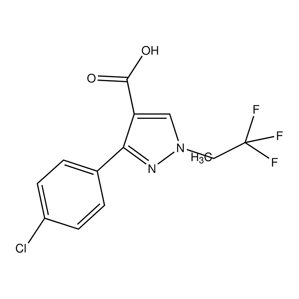 Merck 3-(4-Chlorophenyl)-1-(2,2,2-trifluoroethyl)-1H-pyrazole-4-carboxylic acid
