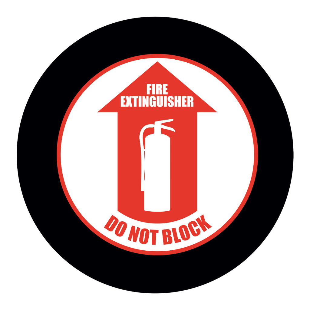 Brady GOBO Safety Sign Slides, FIRE EXTINGUISHER DO NO BLOCK