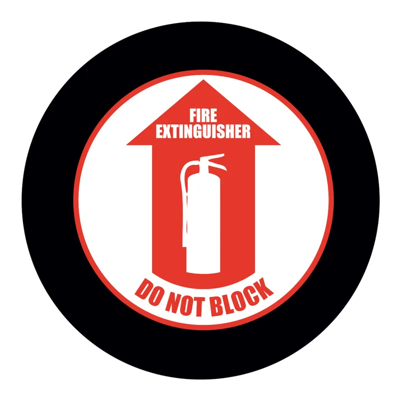 Brady GOBO Safety Sign Slides, FIRE EXTINGUISHER DO NO BLOCK