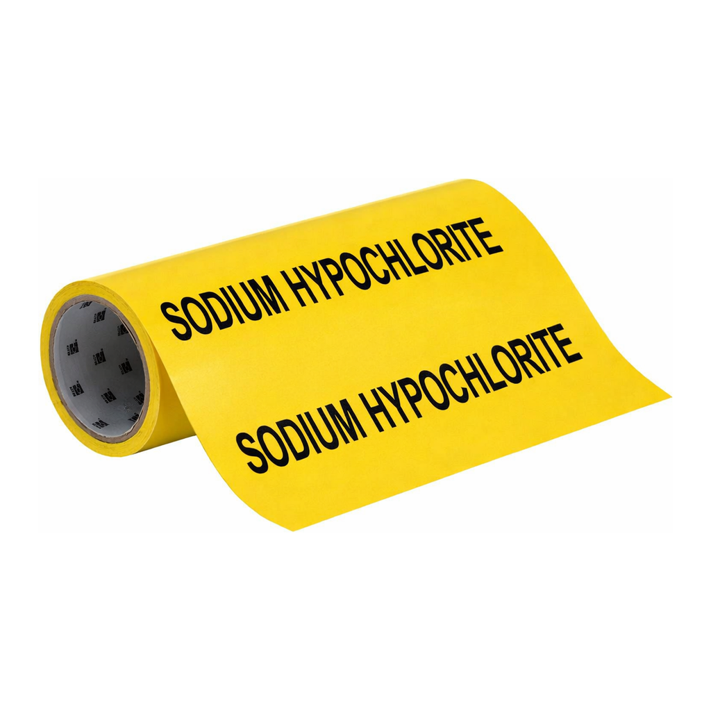 Brady SODIUM HYPOCHLORITE Roll Form Pipe Marker