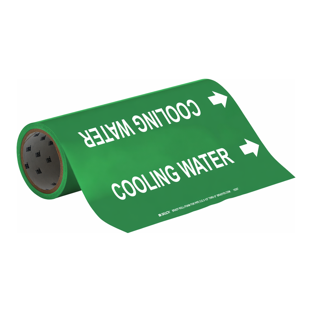 Brady COOLING WATER Roll Form Pipe Marker