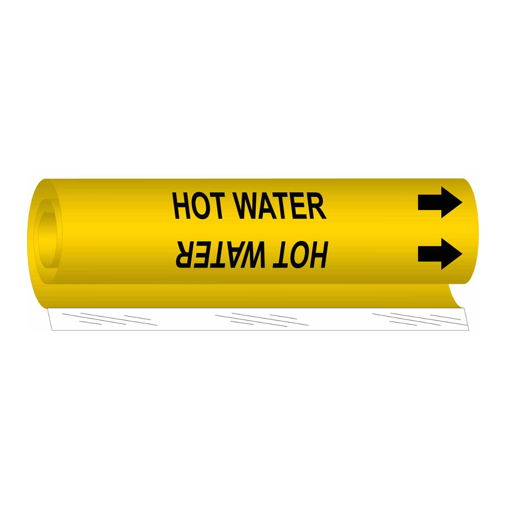 Brady HOT WATER High Performance Pipe Marker