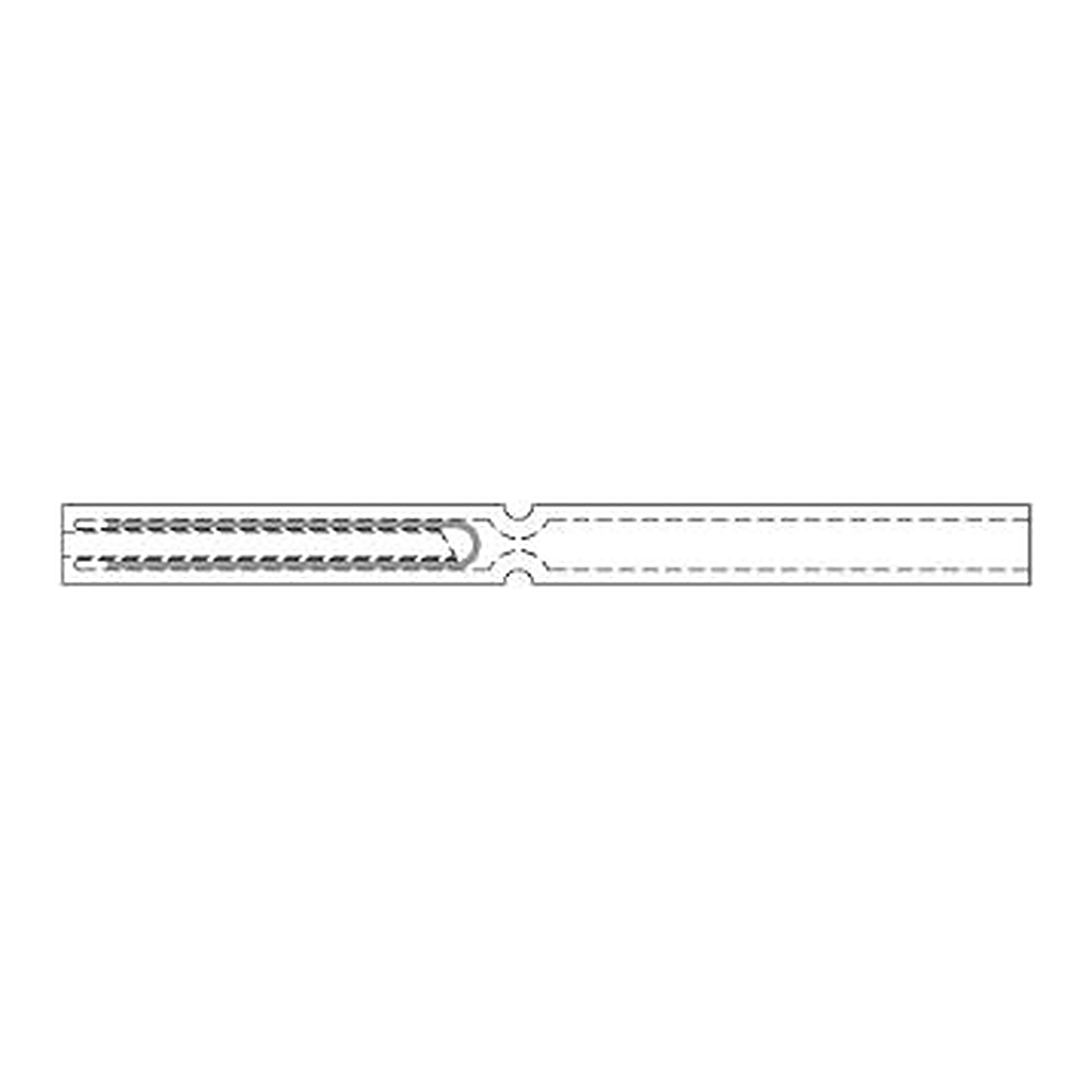 Restek Laminar Cup Splitter Liner, 4 mm x 6.3 x 78.5 for Agilent GCs Siltek Deact., 5-pk.