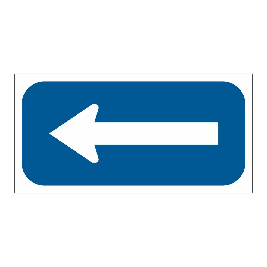 Brady Left Arrow Sign