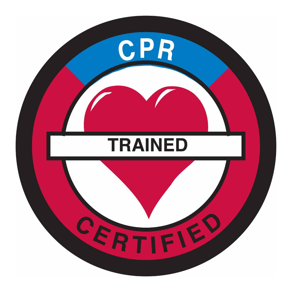 Brady CPR TRAINED CERTIFIED Hard Hat Labels