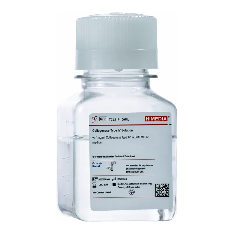 Himedia Collagenase Type IV Solution w/ 1mg/ml Collagenase type IV in DMEM/F12 medium