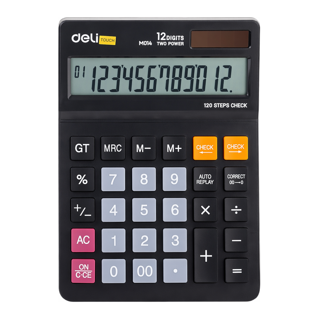 OFFICENEX DELI 계산기 EM01420BK(블랙/12자리)