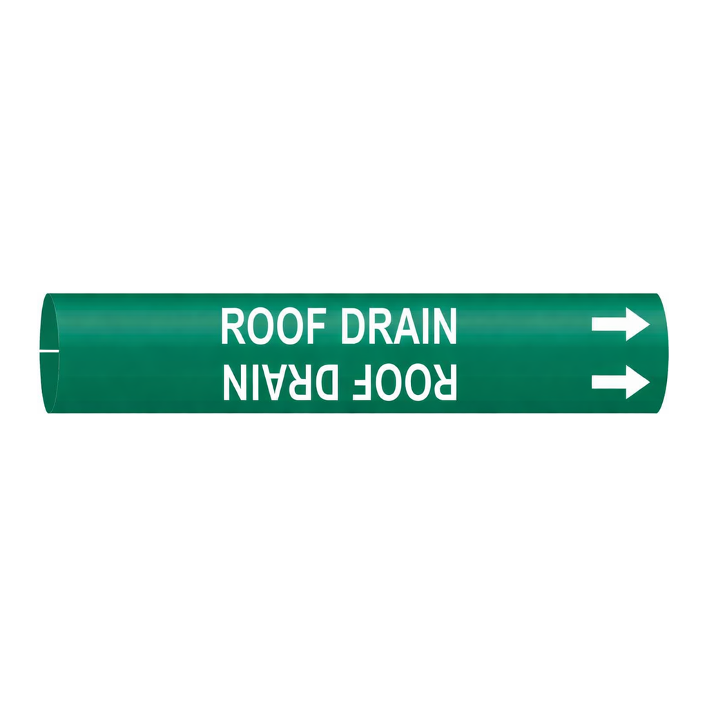 Brady ROOF DRAIN Snap-On Pipe Marker