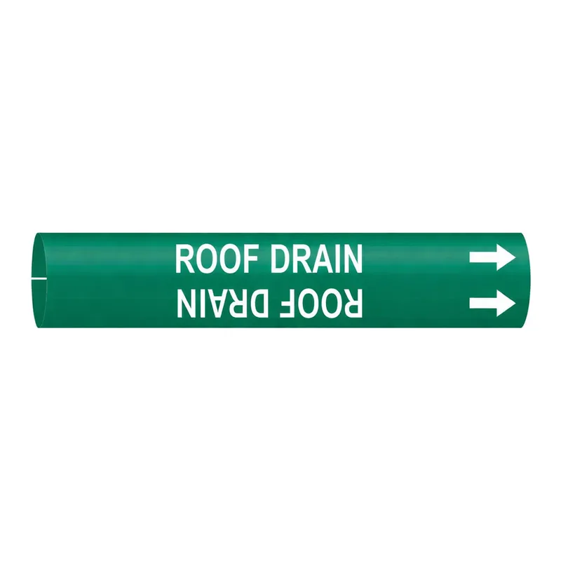 Brady ROOF DRAIN Snap-On Pipe Marker