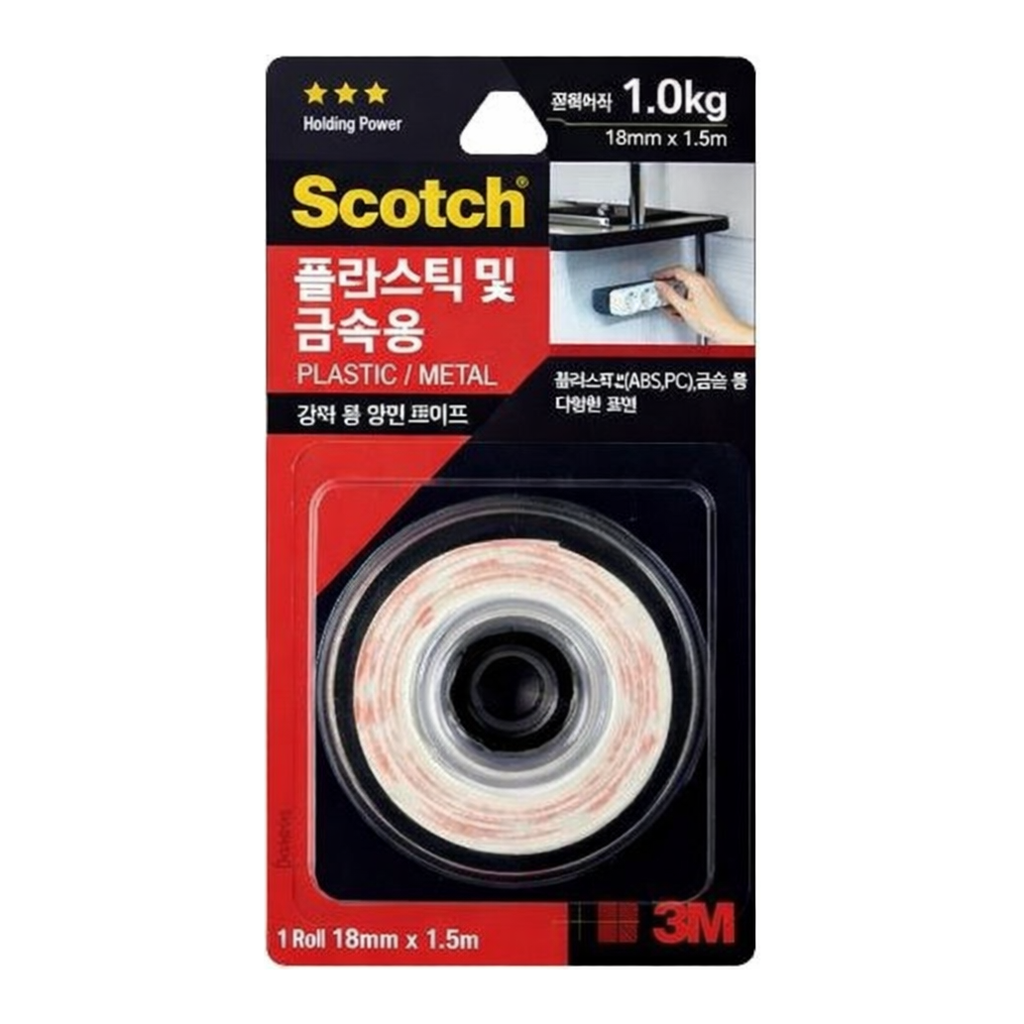 OFFICENEX 스카치 강력 금속용 폼 양면테이프 ST115
