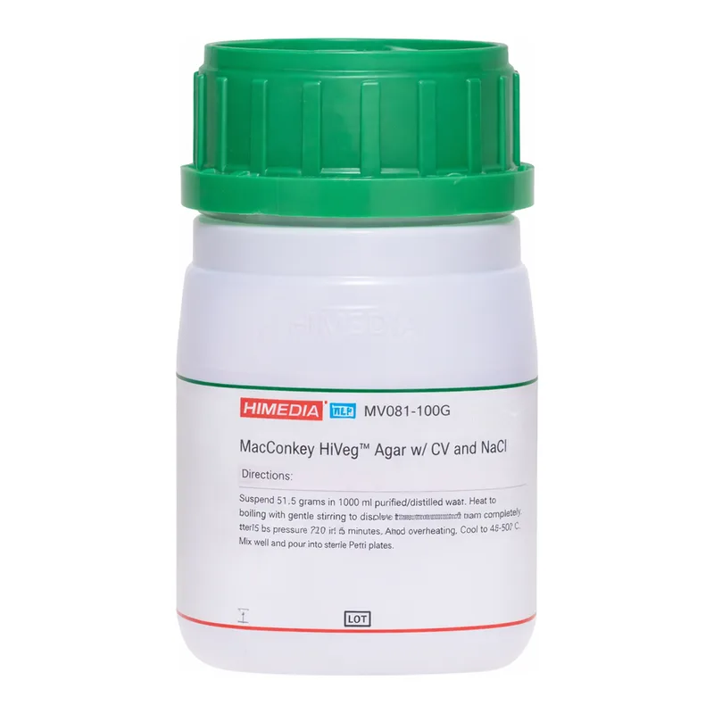 Himedia MacConkey HiVeg Agar w/ CV, NaCl, 0.003% NR and 1.5% Agar