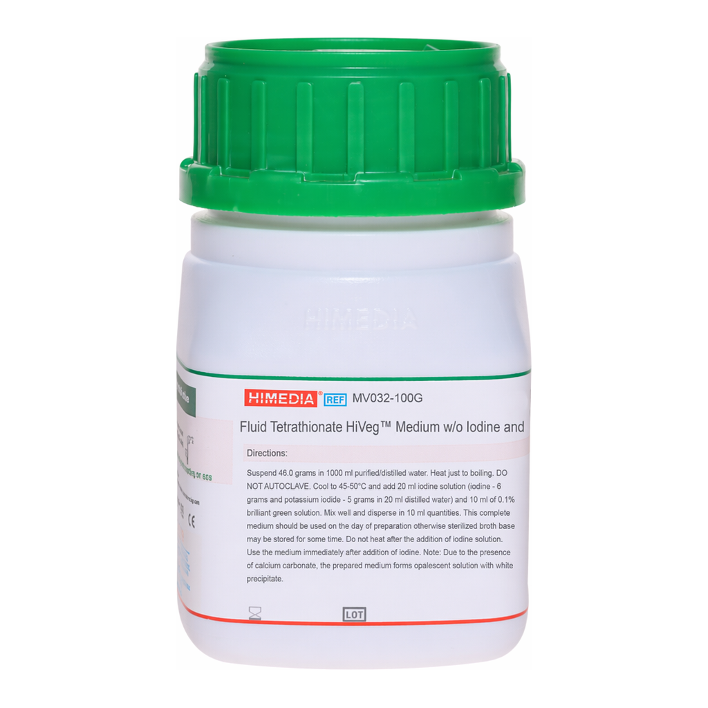 Himedia Fluid Tetrathionate HiVeg Medium  w/o Iodine and BG (Tetrathionate  HiVeg Broth Base w/o Iodine & BG)