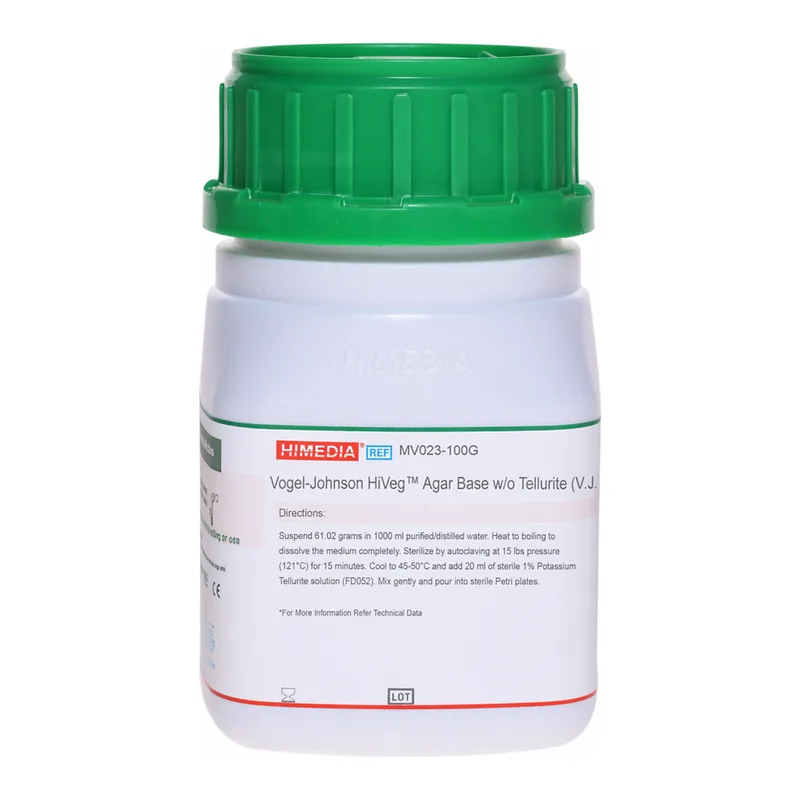 Himedia Vogel-Johnson HiVeg Agar Base w/o Tellurite (V. J. HiVeg Agar)
