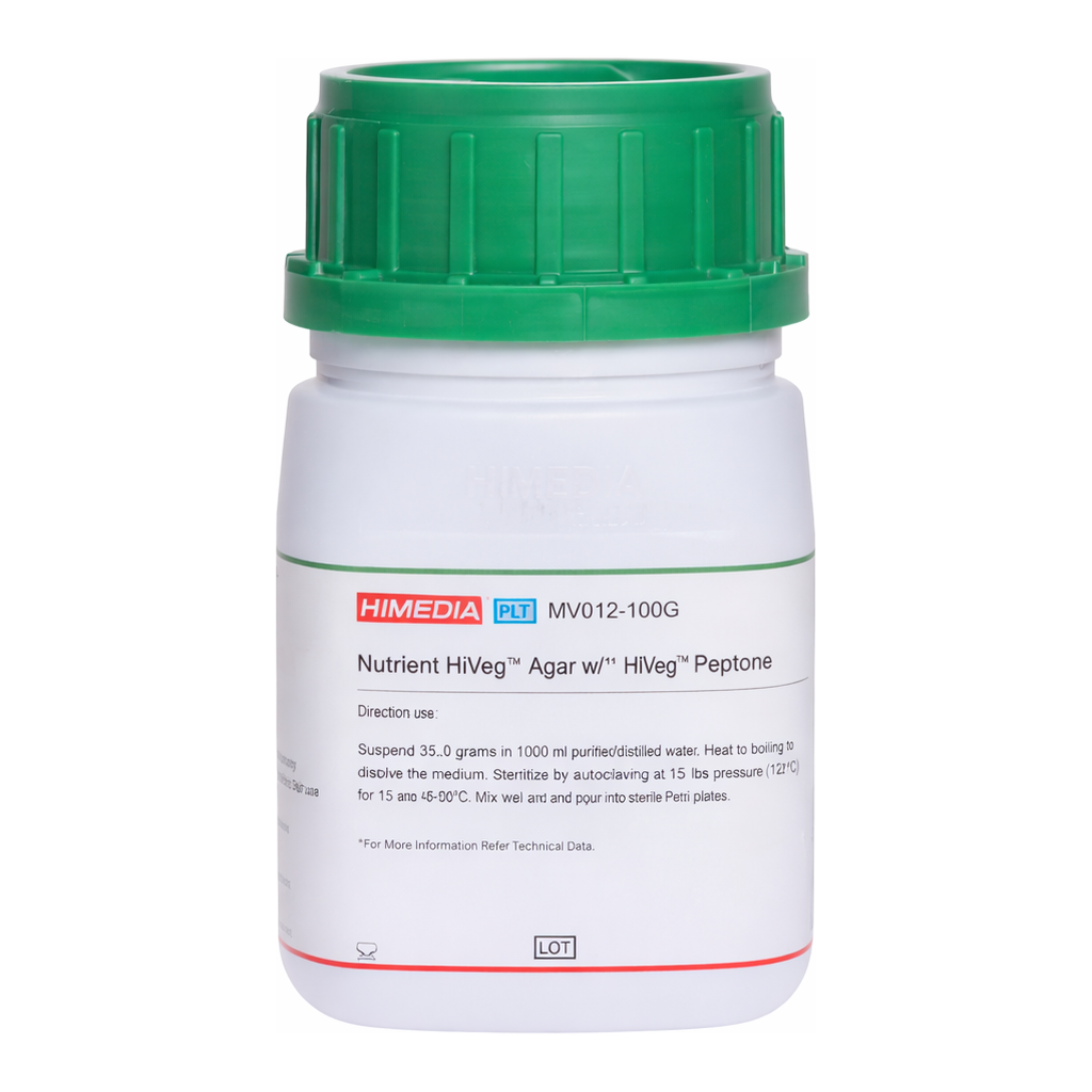 Himedia Nutrient HiVeg Agar w/ 1% HiVeg Peptone