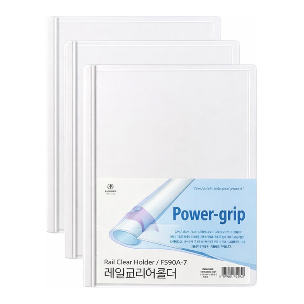 OFFICENEX [P]문화 보급형 둥근 쫄대 화일(A4/10개/팩/고투명/F590A-7)