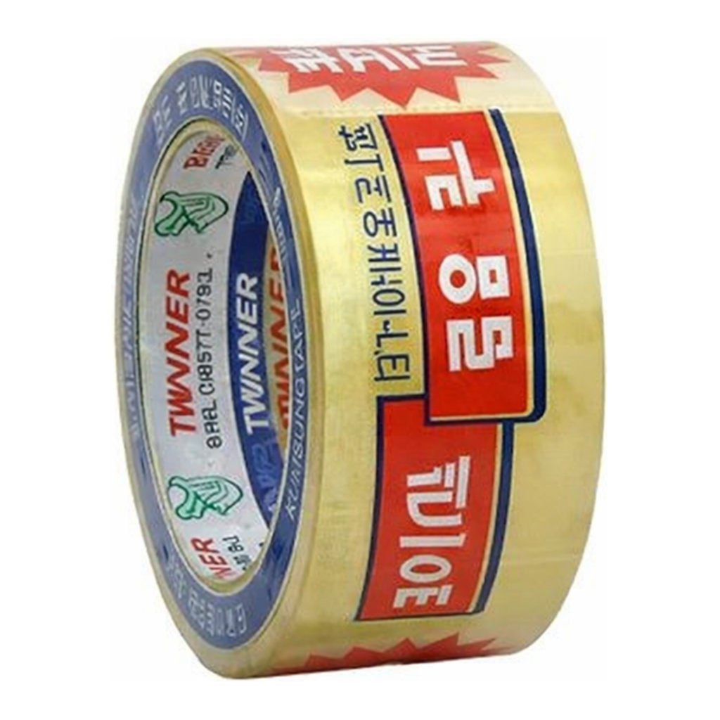 OFFICENEX 금성 투명 OPP테이프(러버) 낱개 48mm×40M