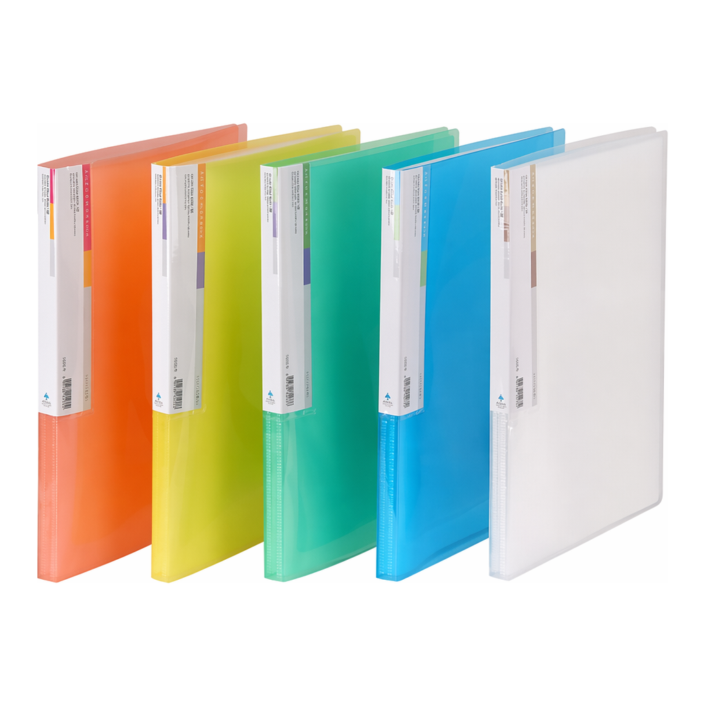 OFFICENEX 문화 투명PP 클리어화일 40매(A4/적색/F423-75)
