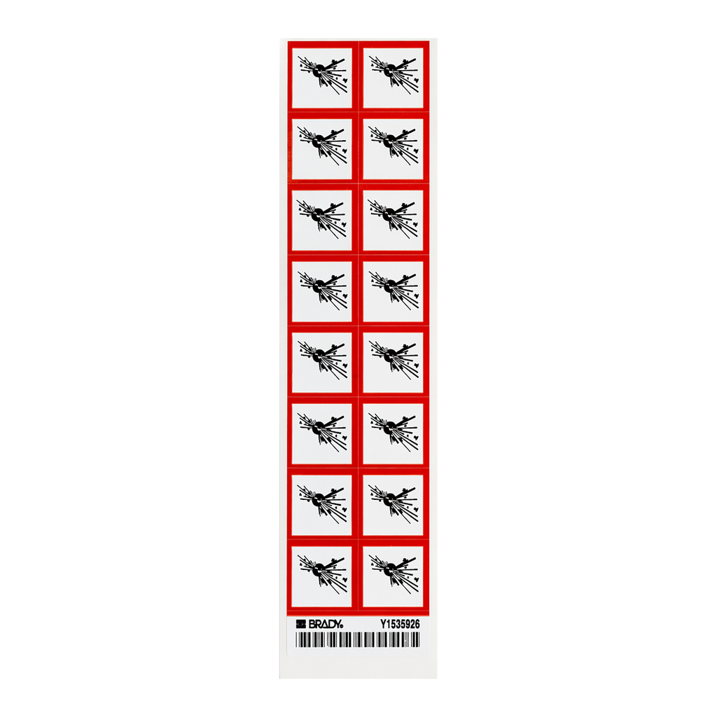 Brady GHS Explosive Labels