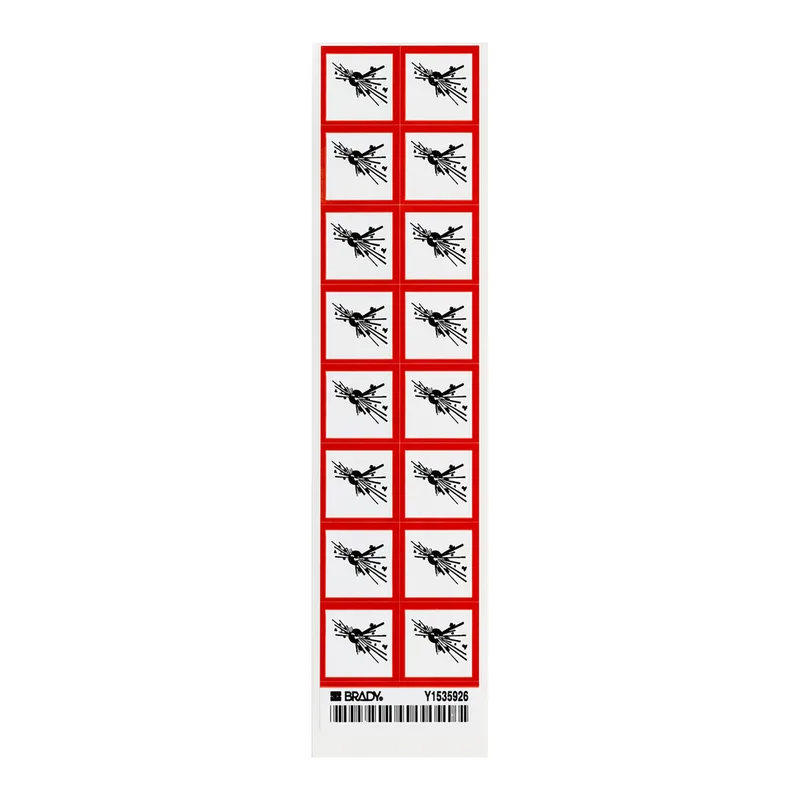 Brady GHS Explosive Labels