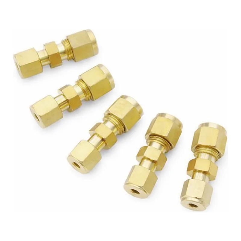 Restek Swagelok Fitting, Brass, 1/4in to 1/8in Reducing Union, 5-pk
