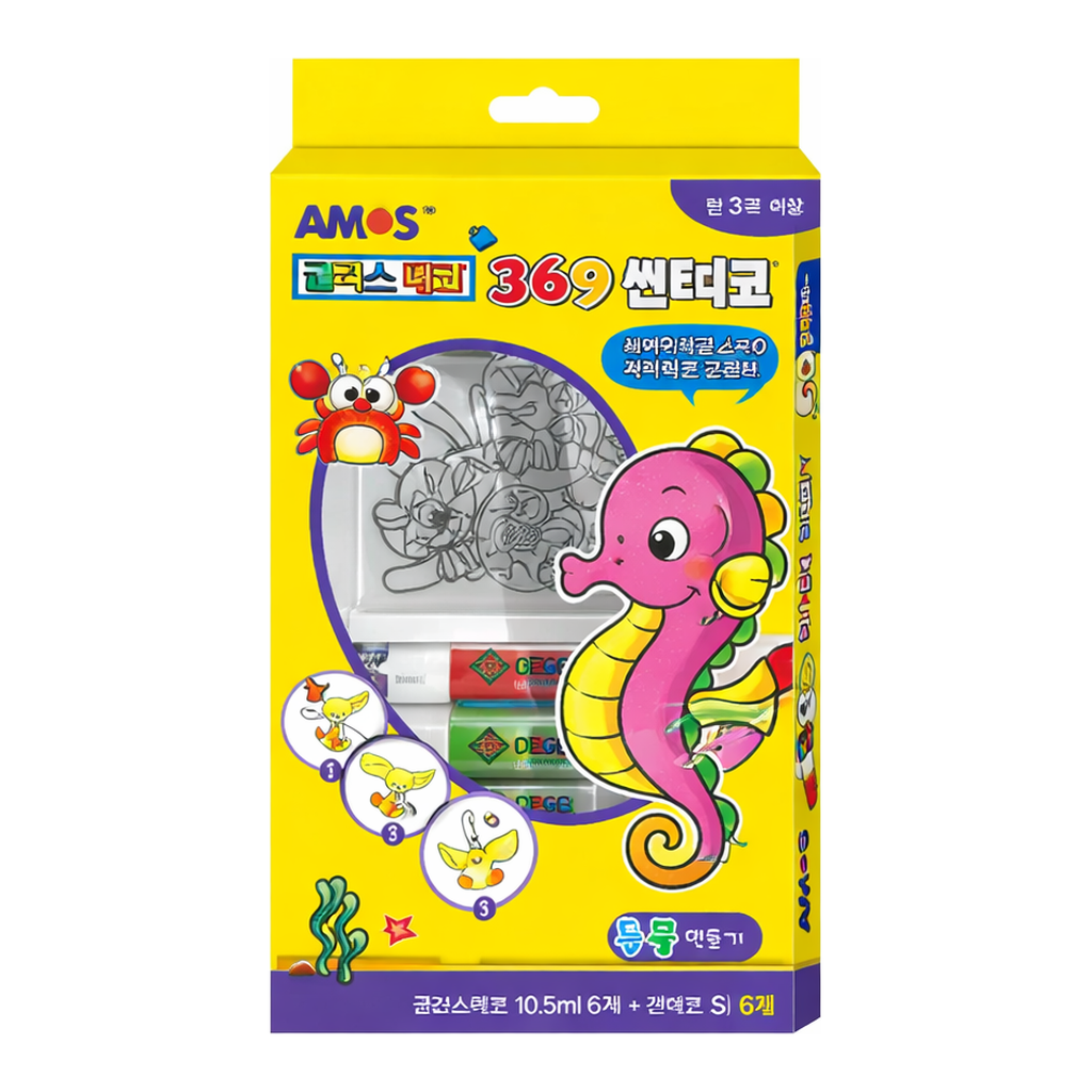 OFFICENEX 아모스 미니썬데코(동물/10.5mlx6)
