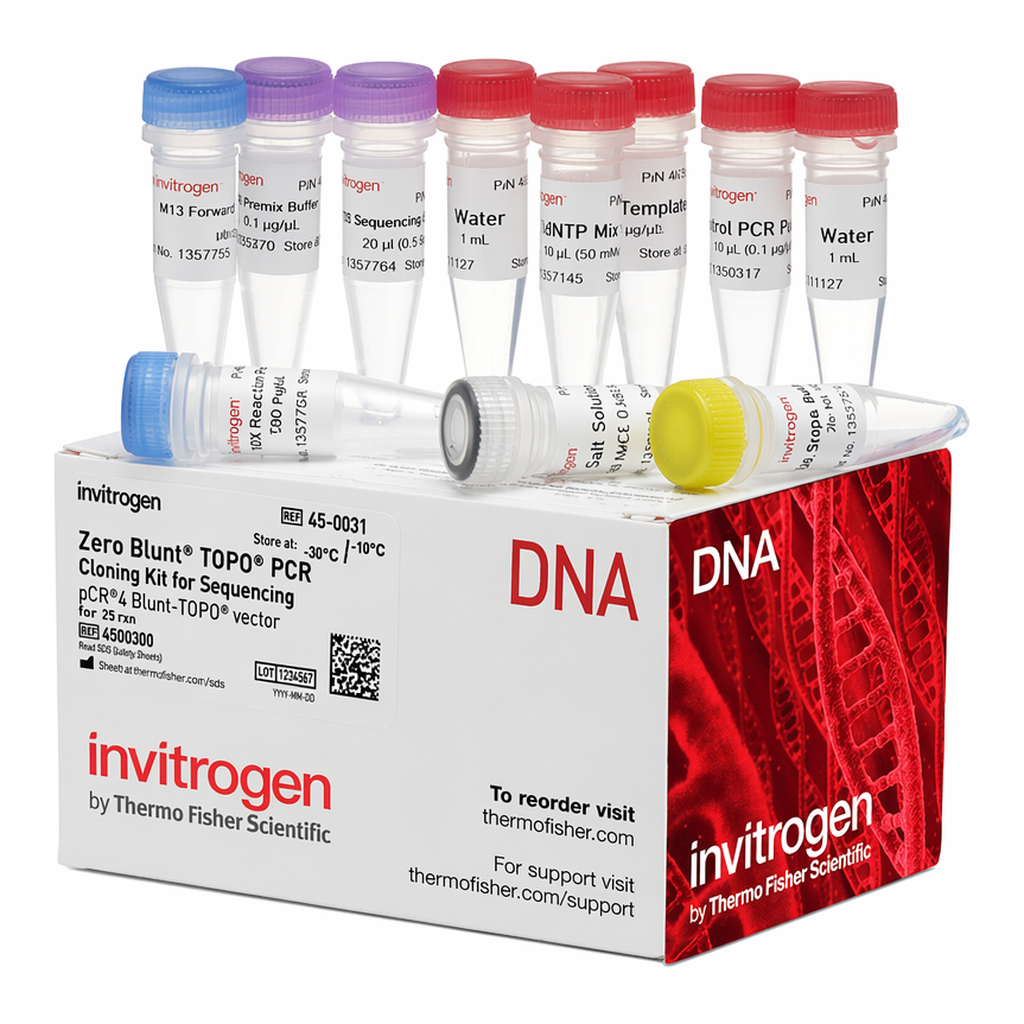 Thermo Fisher Scientific Zero Blunt TOPO PCR Cloning Kit for Sequencing, without competent cells, 25 Reactions