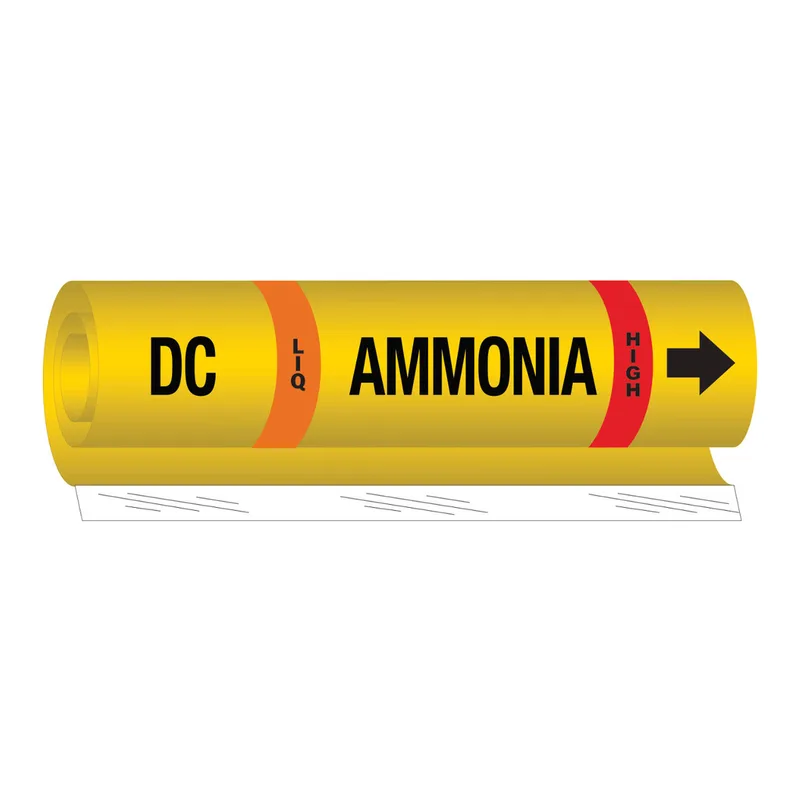 Brady DC LIQ AMMONIA HIGH Pipe Marker