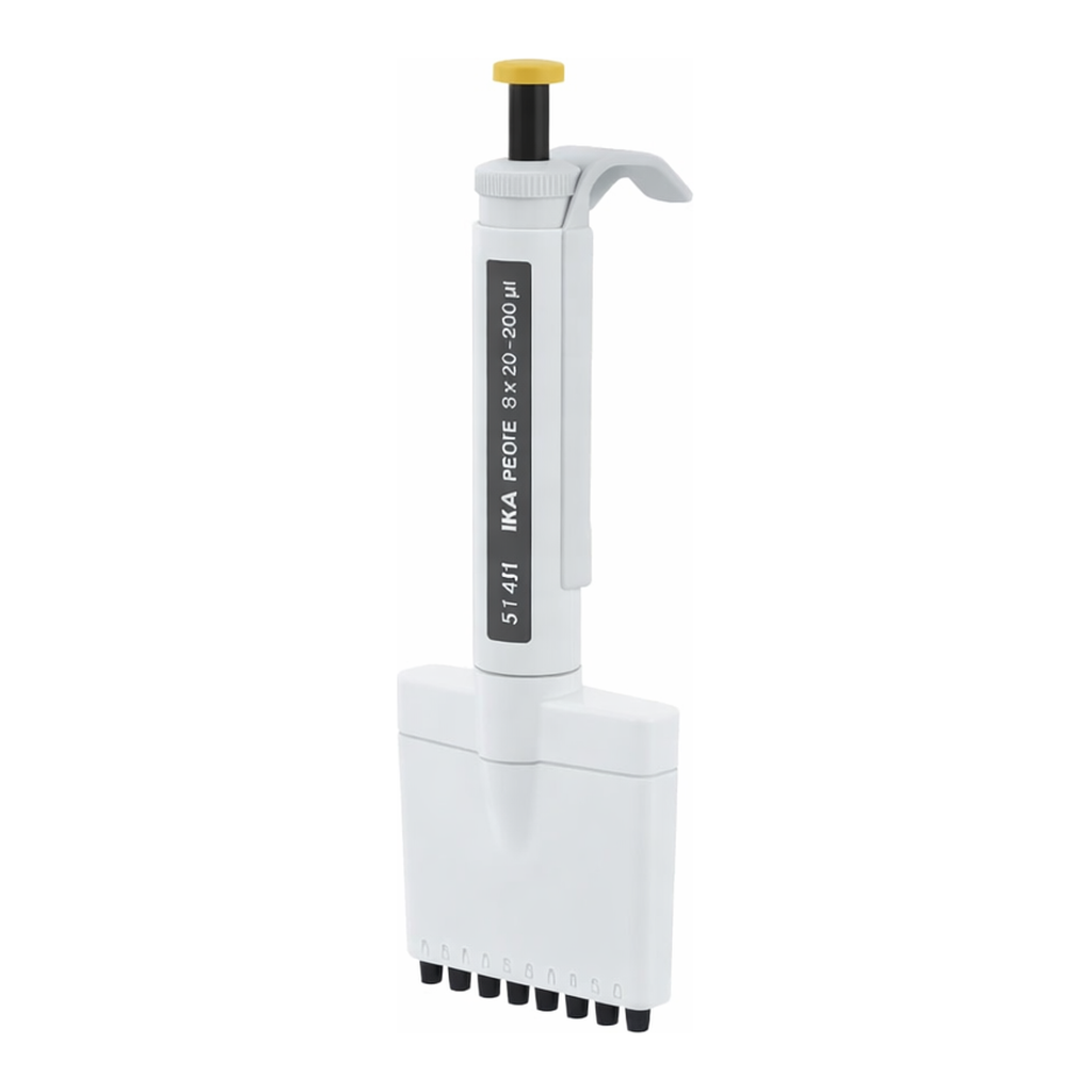 IKA 피펫 다중 채널 피펫, 가변 용량 IKA PETTE multi 8 x 20-200 µl