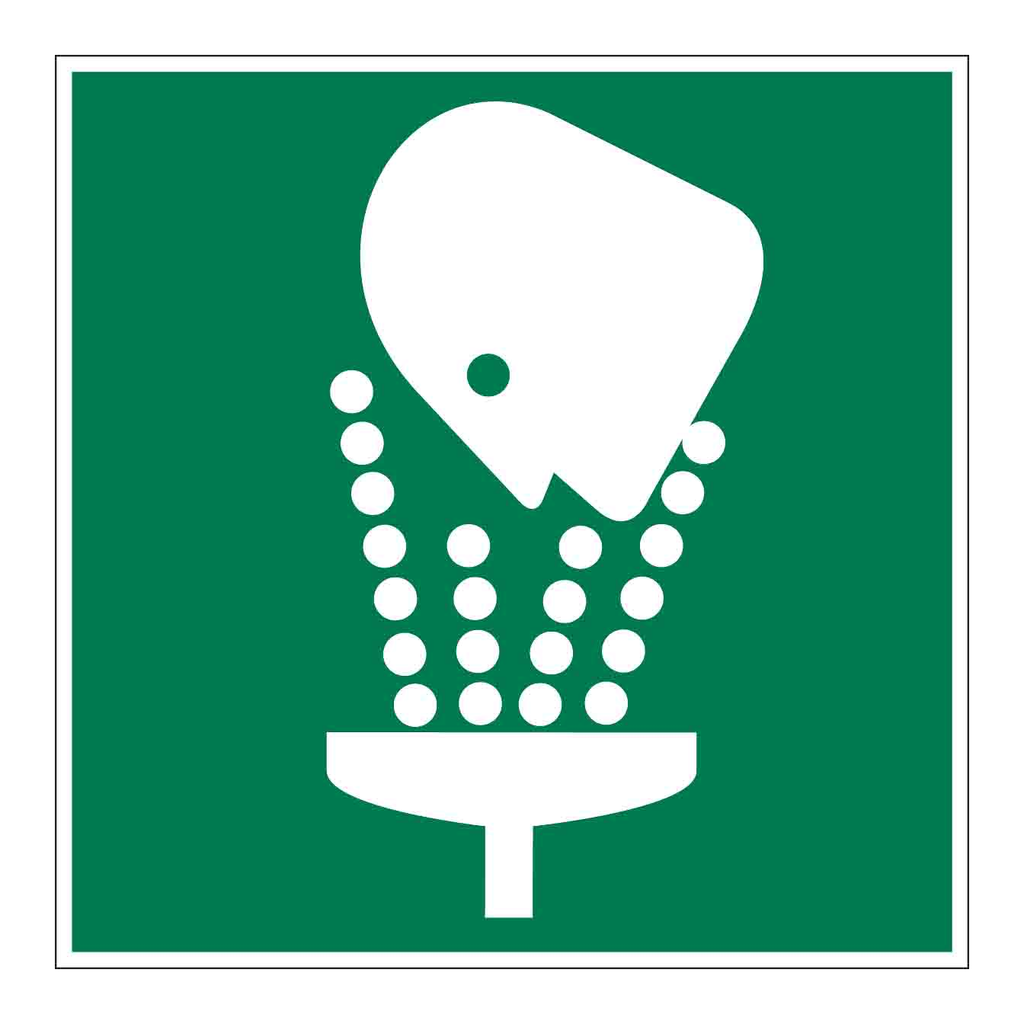Brady First Aid Wash Station Picto Sign