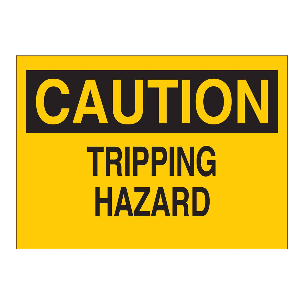 Brady CAUTION Tripping Hazard Sign