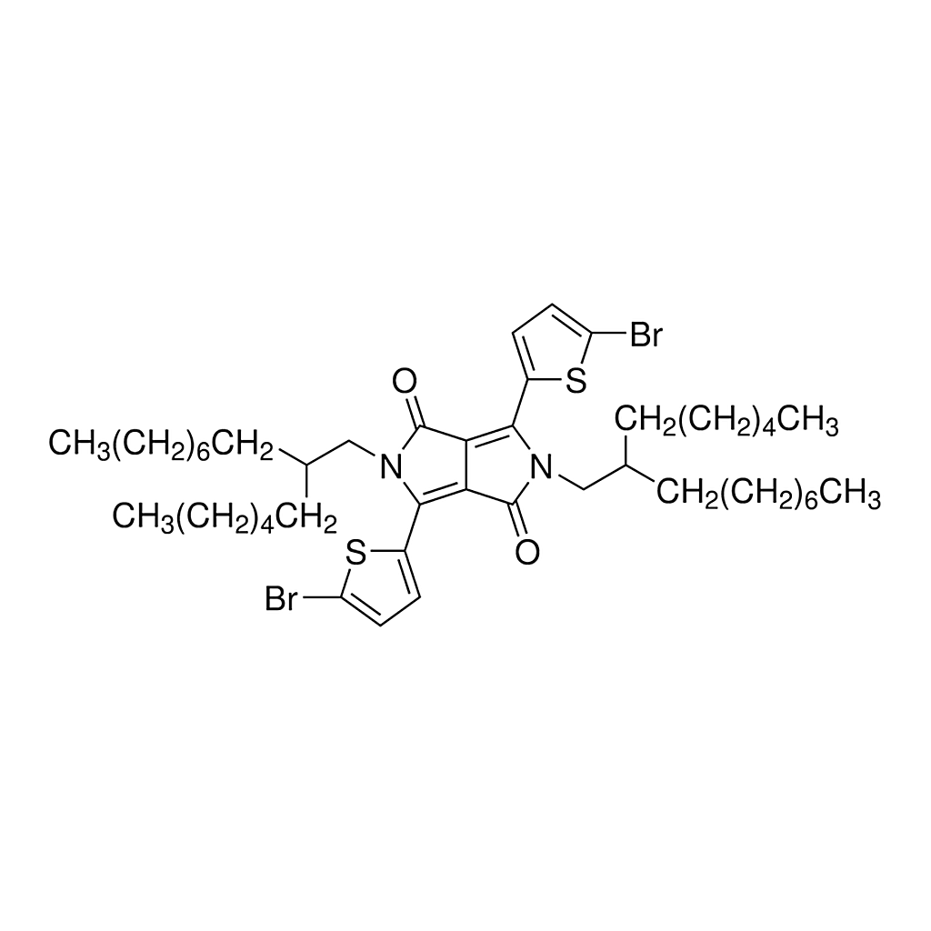 Merck 3,6-Bis(5-bromo-2-thienyl)-2,5-bis(2-hexyldecyl)-2,5-dihydro-pyrrolo[3,4-c]pyrrole-1,4-dione