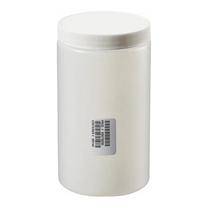 Thermo Fisher Scientific I-Chem Straight-Sided Wide-Mouth HDPE Jar with Closure, 1000mL, 1L HDPE Jar Certified