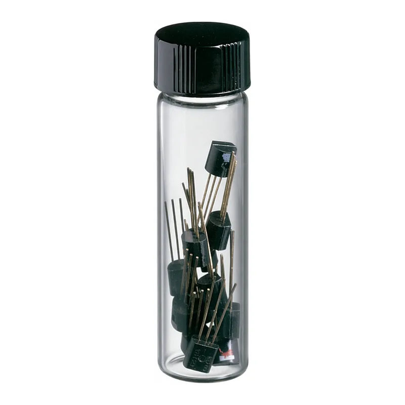 Thermo Fisher Scientific Class B Clear Glass Threaded Vials with Closures Attached
