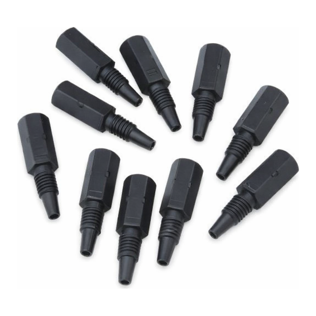 Restek PPS Hex-Head Fittings Black Hex 1/16 10-32 5 000psi 10-pk.