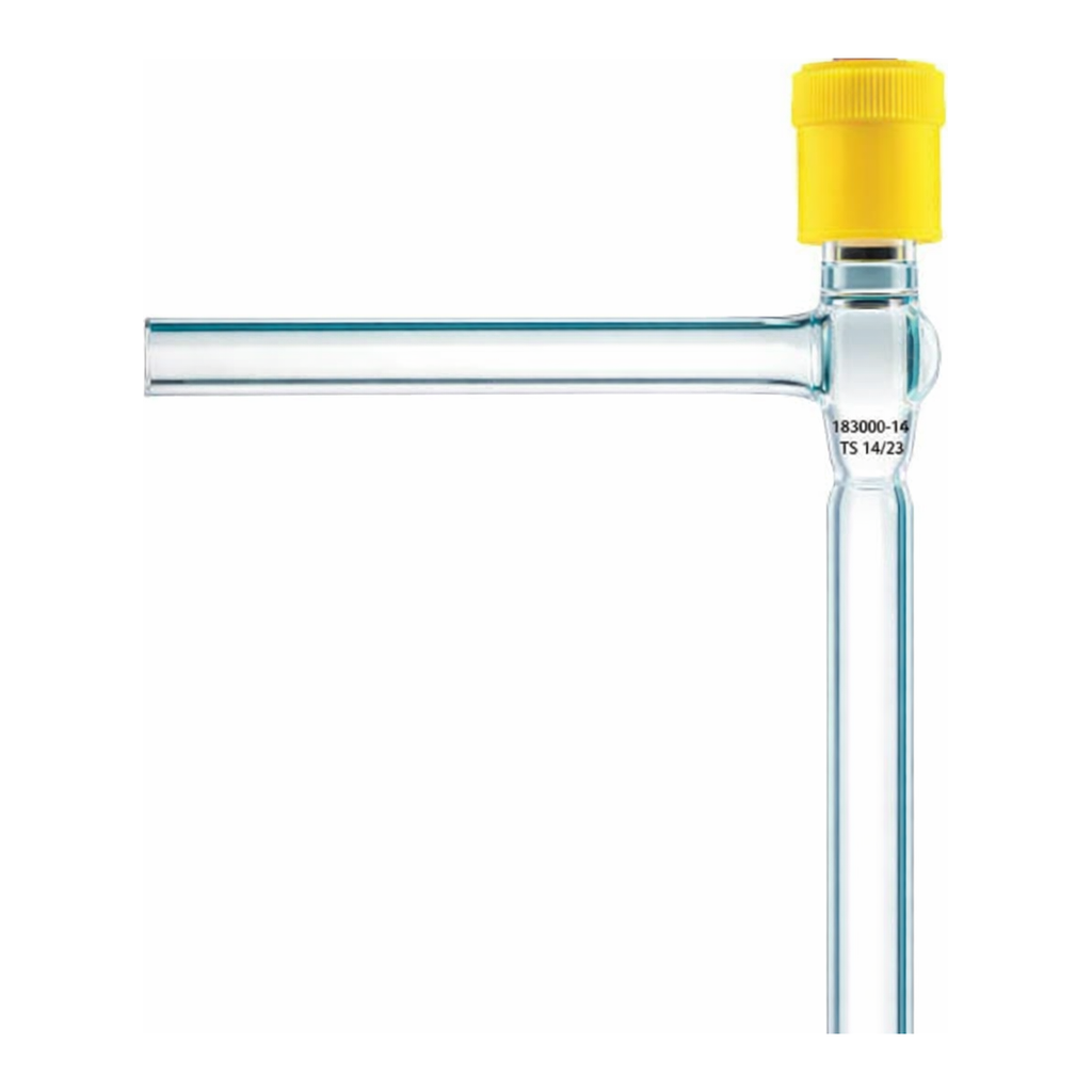 Merck J.Young high-vacuum PTFE valve, right angle