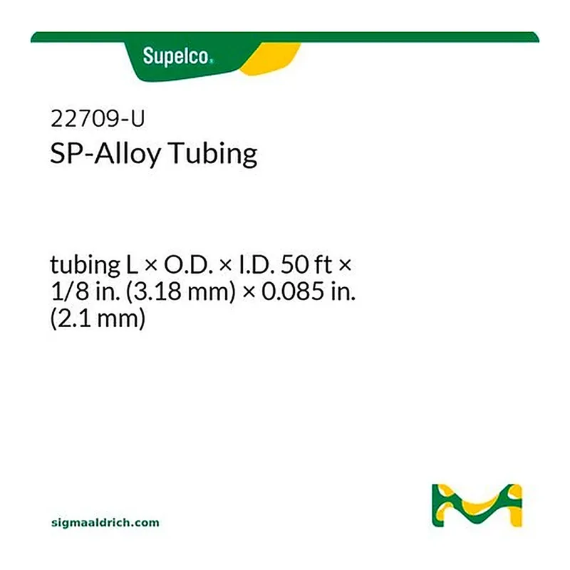 Merck SP-ALLOY T-1 TUBING 1/8"OD, 50FT