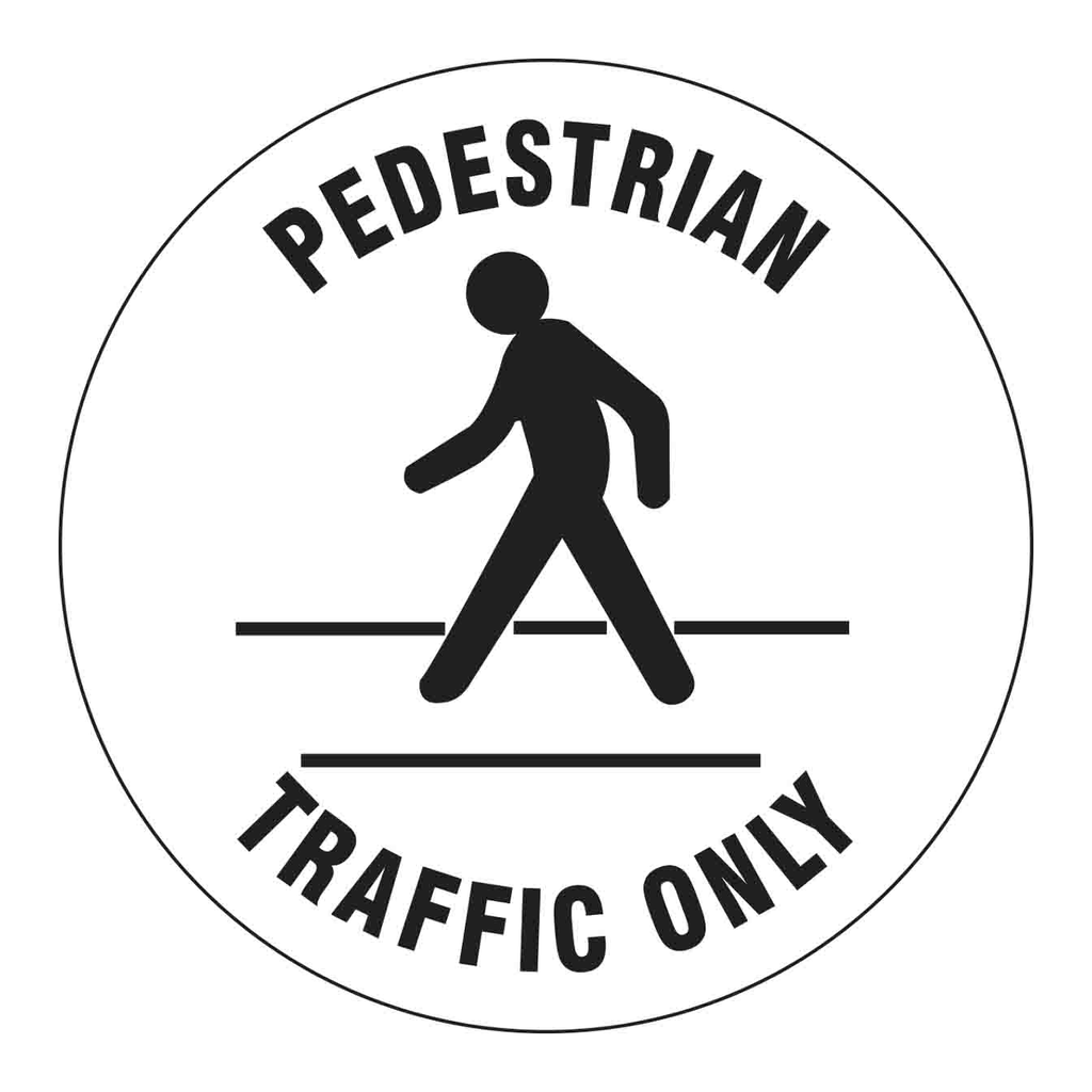 Brady PEDESTRIAN TRAFFIC ONLY Anti-Slip Floor Sign