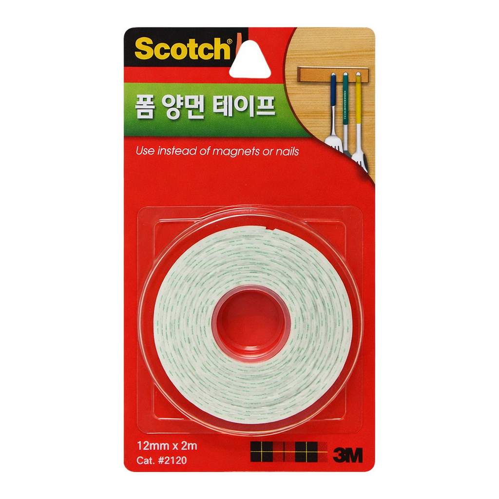 OFFICENEX 3M 스카치폼양면테이프 2120(12mmx2m)