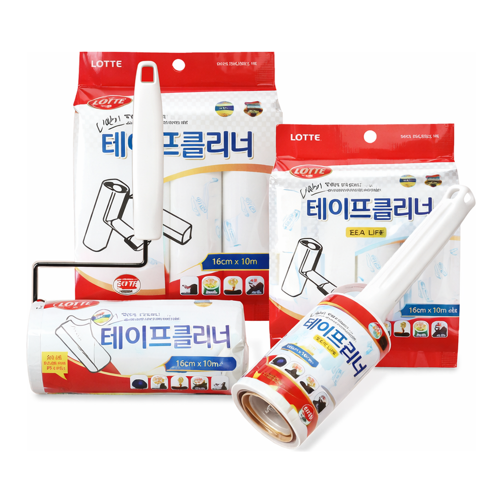 Daihan Science LOTTE e·LifeTM Tape Cleaner, High Adhesion, I- & T-type, 100mm×8m & 160mm×8m<br