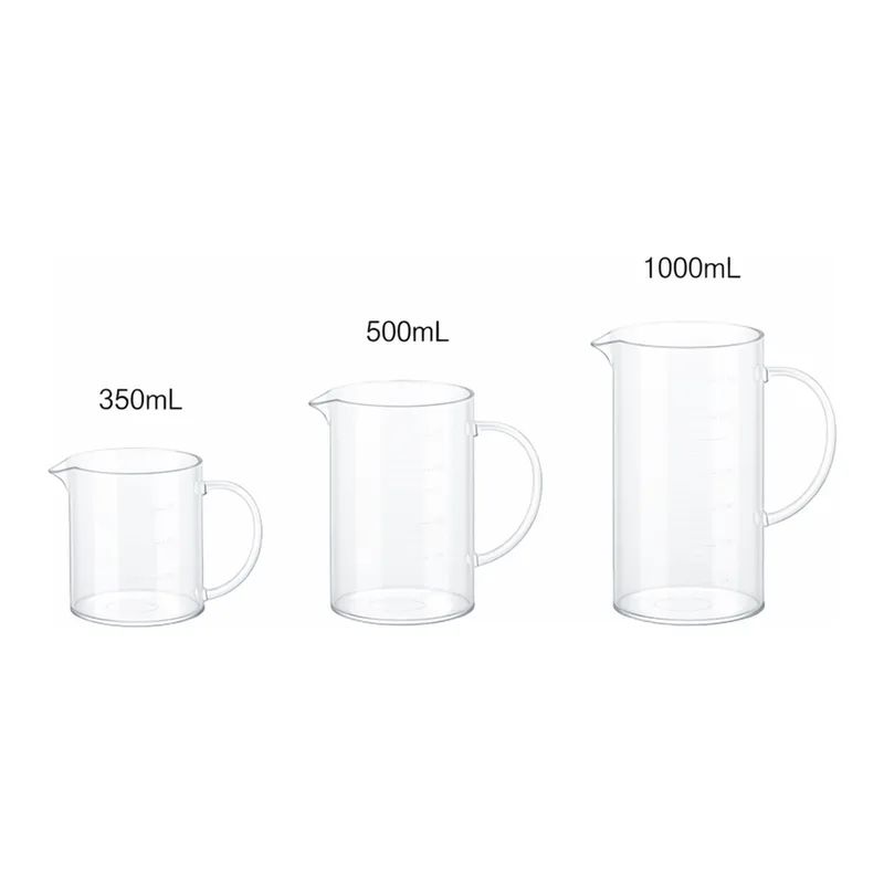 AS ONE Beaker with Glass Handle 350ml