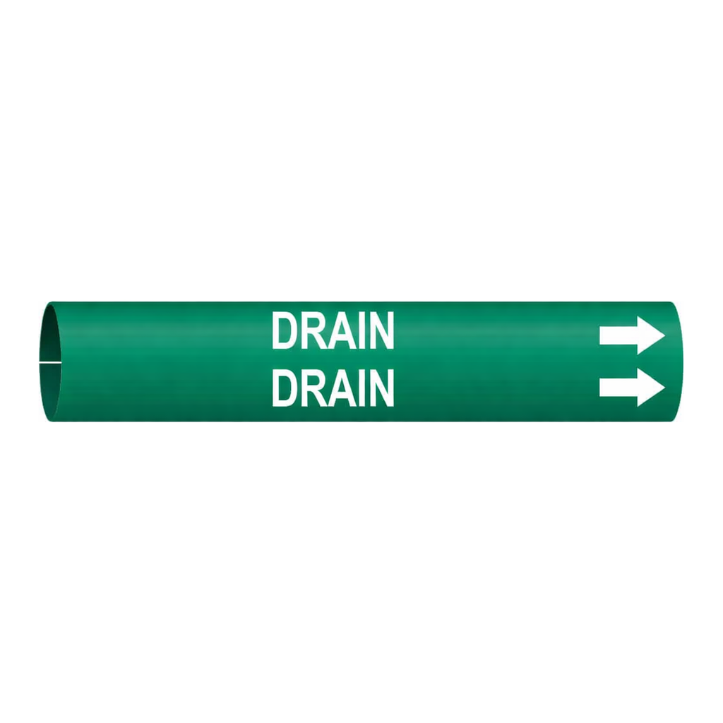 Brady DRAIN Snap-On Pipe Marker