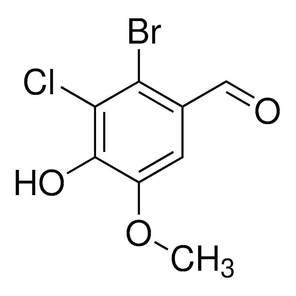 Merck 2-Bromo-3-chloro-4-hydroxy-5-methoxybenzaldehyde